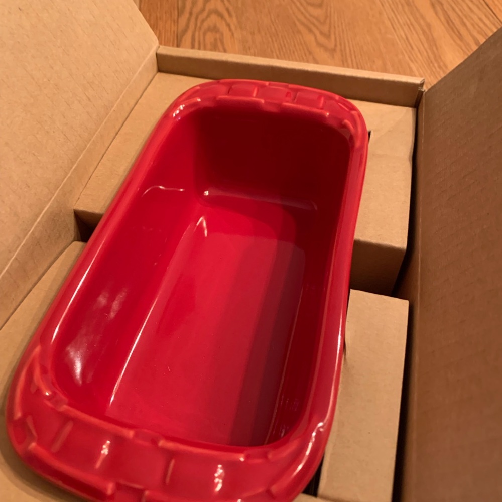 Longaberger Pottery. Small Loaf Pan.